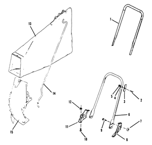 Part Location Diagram of 610353 Lawn Boy Handle Bracket L.H.